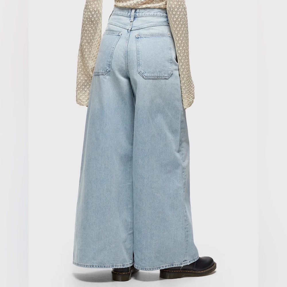 NEW AGOLDE NOLAN JEANS IN ENCOUNTER STOVE PIPE WIDE LEG